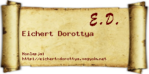 Eichert Dorottya névjegykártya